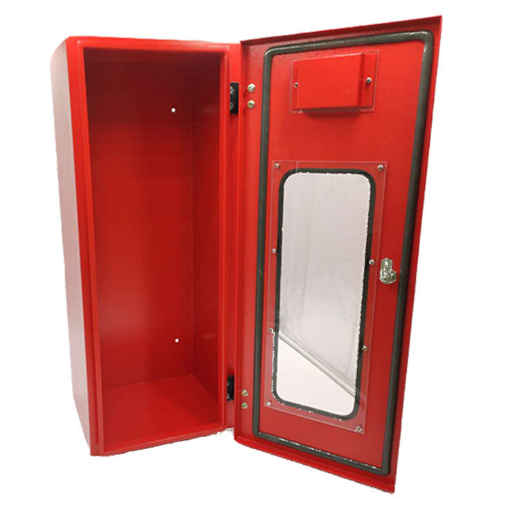 Wall Mounted Fire Extinguisher Cabinets Cold Rolled Steel Made For Public Areas