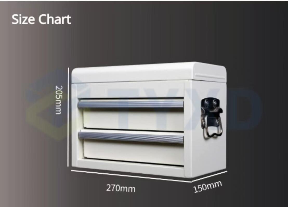 TYXD Metal Storage Box Box with Drawers Desktop Storage Box Cosmetic Storage Box Multi-layer Storage Cabinet