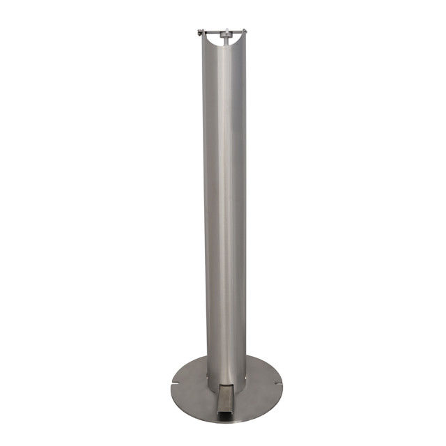 Supporto azionato pedale universale attivo rotondo del prodotto disinfettante del supporto dell'erogatore di Sanitiser del pedale del piede di metropolitana dell'acciaio inossidabile