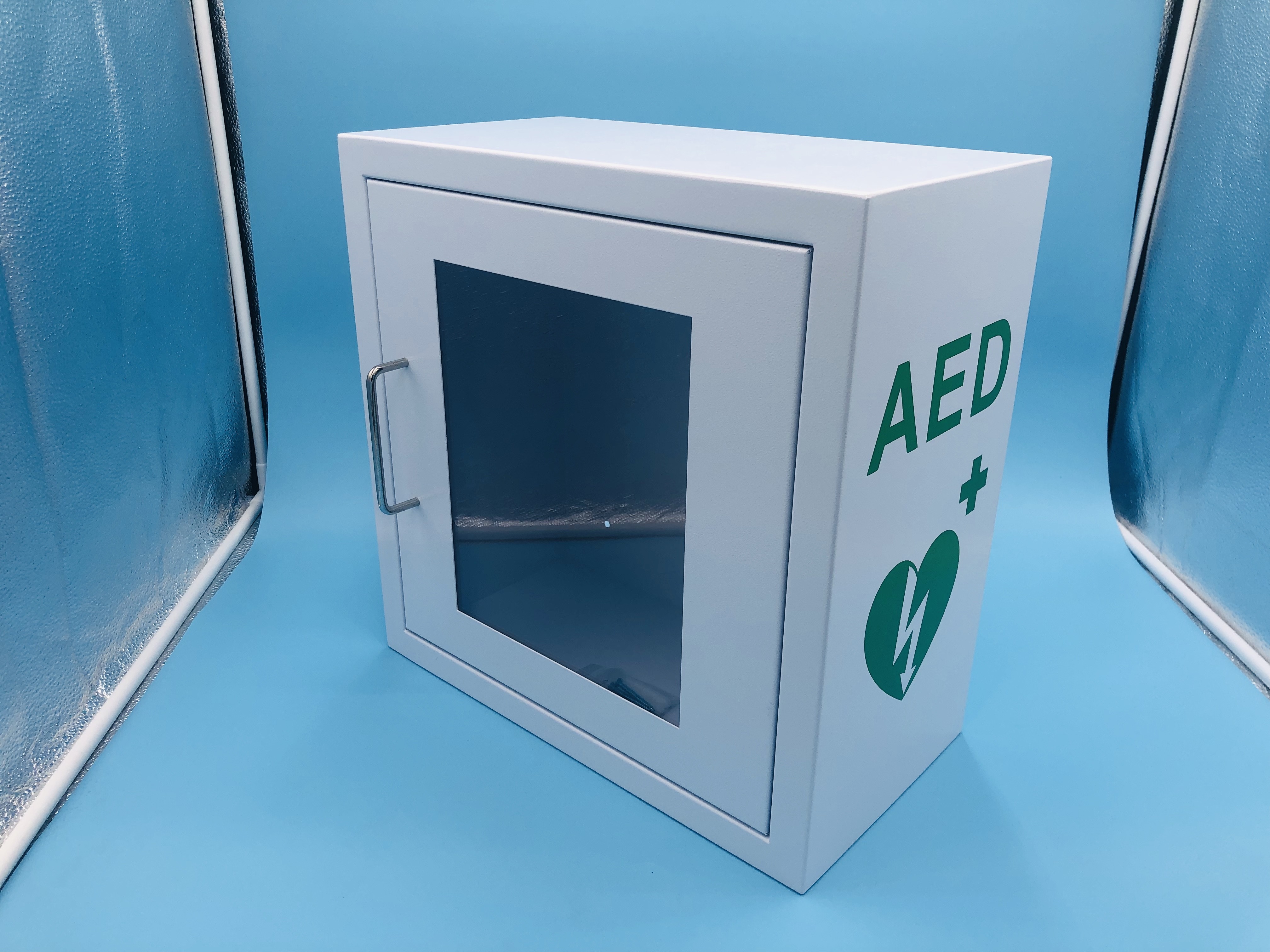 Logo su ordinazione di stampa del contenitore fissato al muro di defibrillatore dell'VEA disponibile